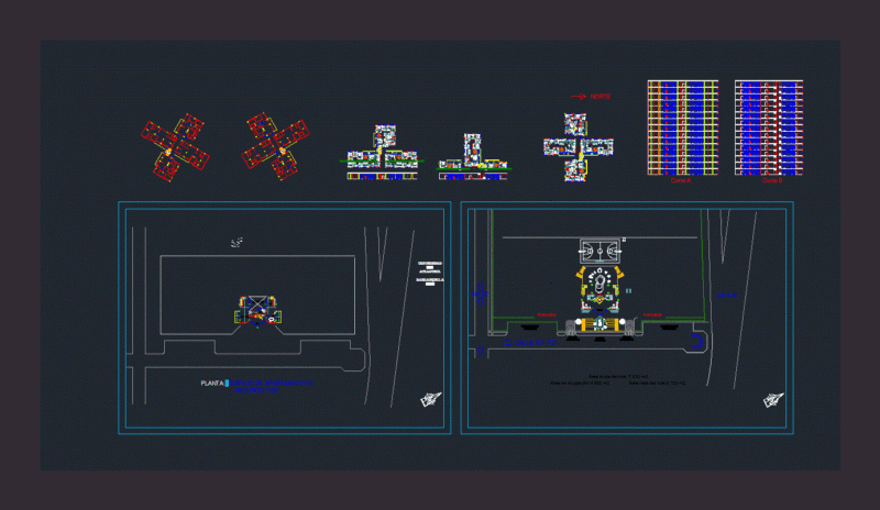 Multi Apartments DWG Plan for AutoCAD