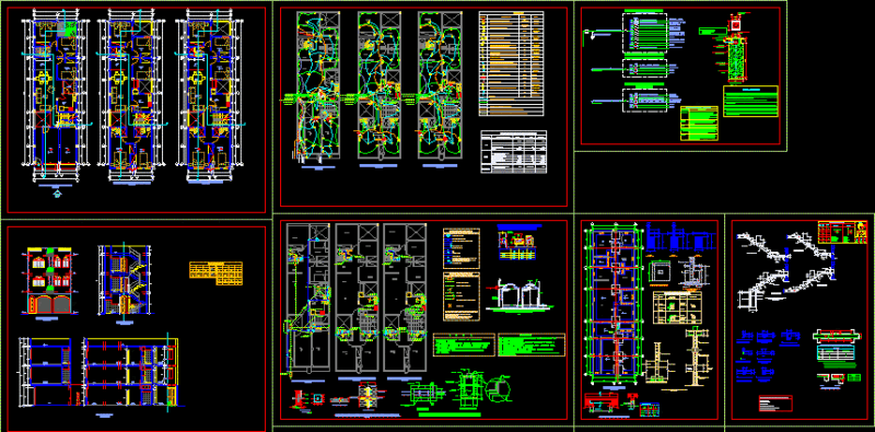 Multi Families DWG Block for AutoCAD