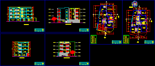 Multi Family Building DWG Section for AutoCAD • Designs CAD