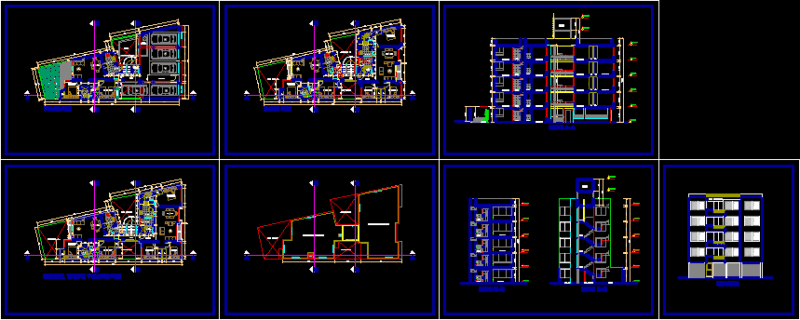 Multi Family DWG Section for AutoCAD