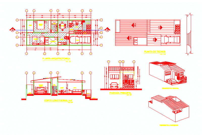 Multi-Family Home DWG Block for AutoCAD
