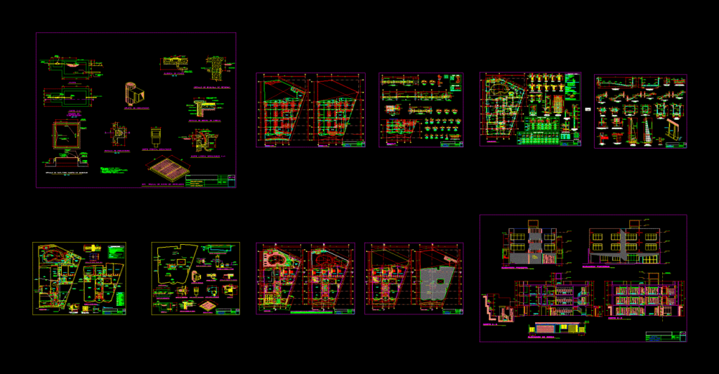 Multi-Family Home DWG Block for AutoCAD