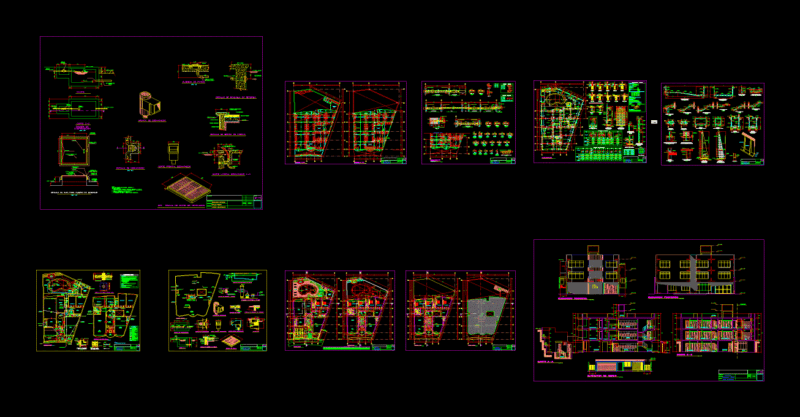 Multi-Family Home DWG Block for AutoCAD