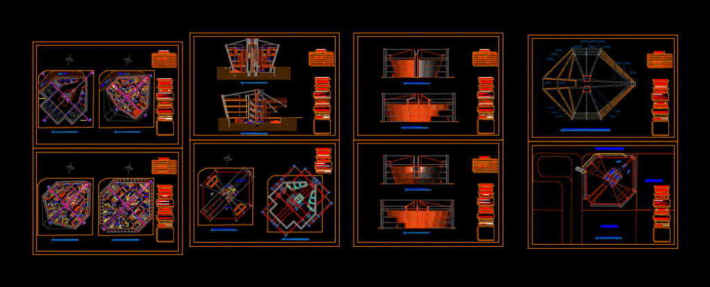 Multi-Family Home DWG Block for AutoCAD
