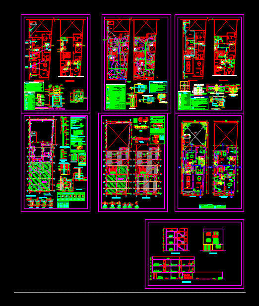 Multi-Family Home DWG Block for AutoCAD • Designs CAD