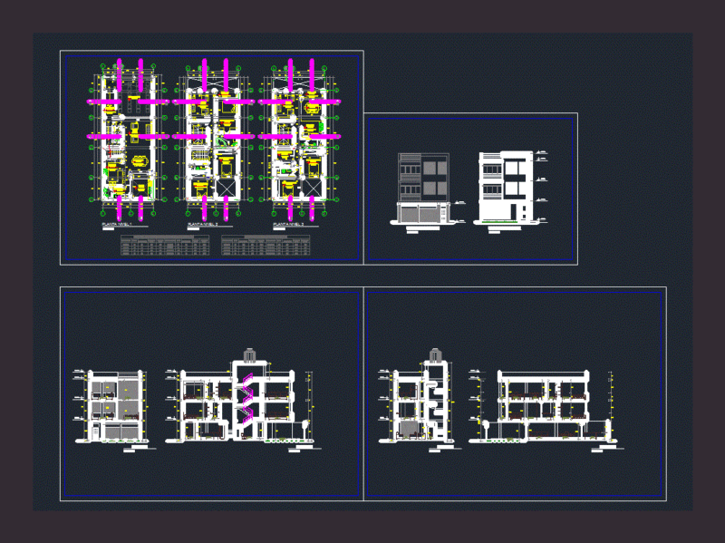 Multi-Family Home DWG Detail for AutoCAD