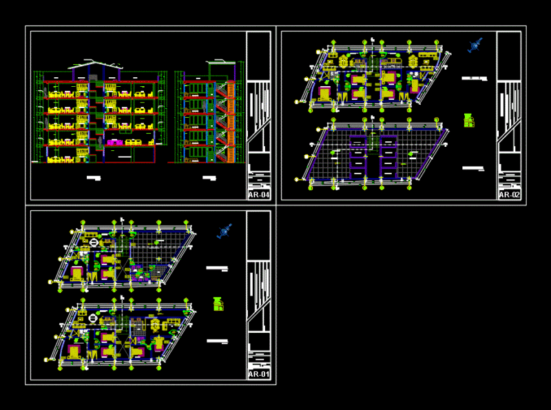 Multi-Family Home DWG Full Project for AutoCAD