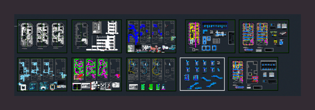 Multi-Family Home DWG Full Project for AutoCAD