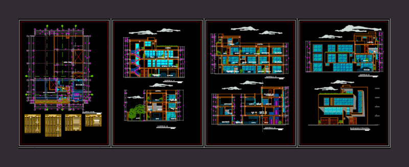 Multi-Family Home DWG Plan for AutoCAD