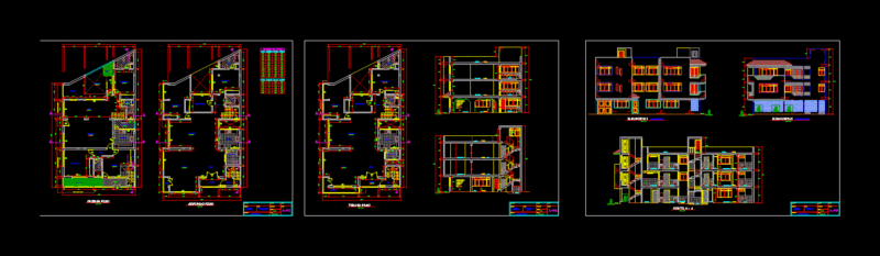 Multi-Family Home DWG Plan for AutoCAD