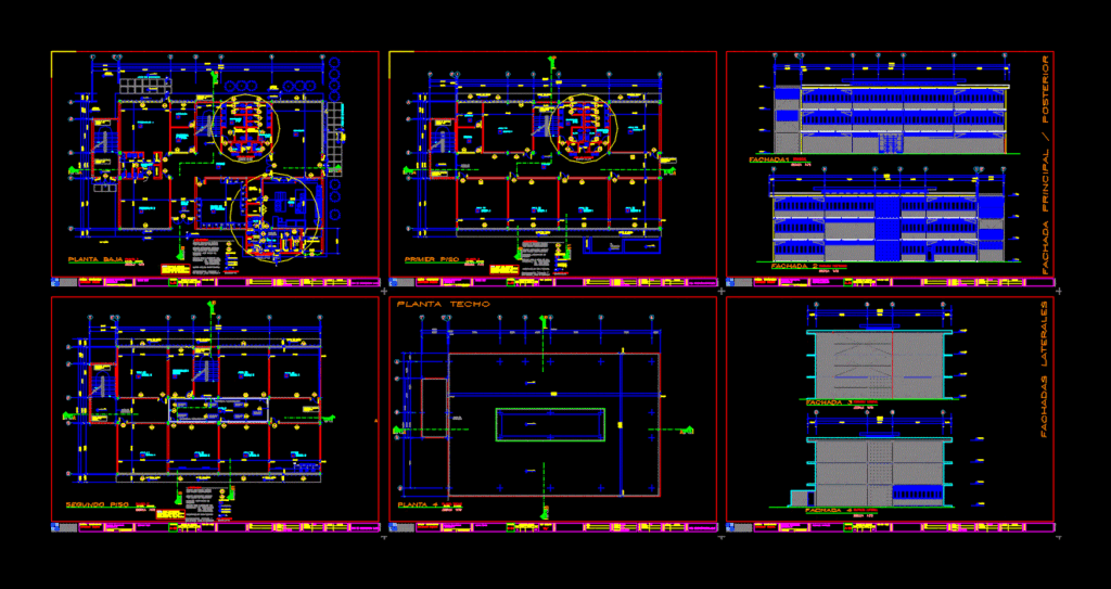 Multi-Family Home DWG Section for AutoCAD