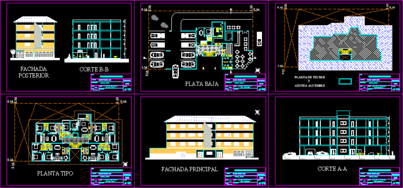 Multi Family House DWG Full Project for AutoCAD