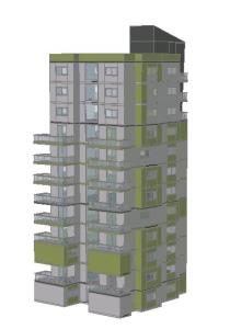 Multi Family Housing 3D DWG Model for AutoCAD
