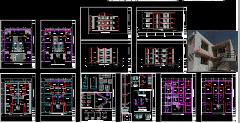 Multi Family Housing DWG Full Project for AutoCAD