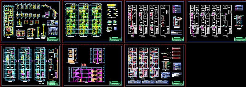 Multi Family Housing DWG Model for AutoCAD