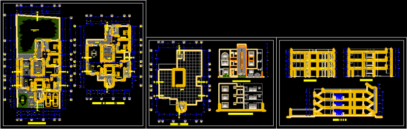 Multi Family Housing DWG Section for AutoCAD
