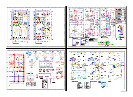 Multi Housing DWG Block for AutoCAD • Designs CAD