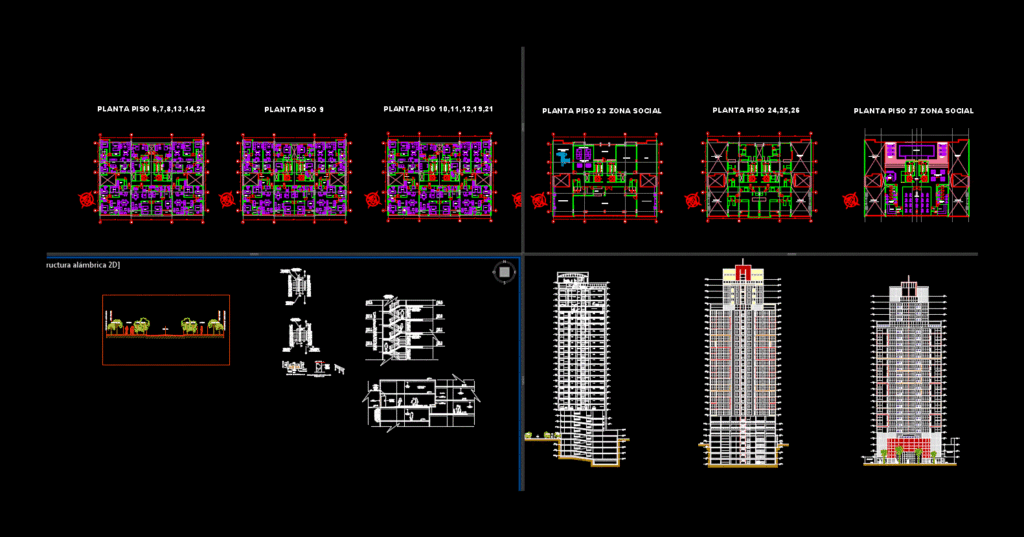 Multi Housing Project DWG Full Project for AutoCAD