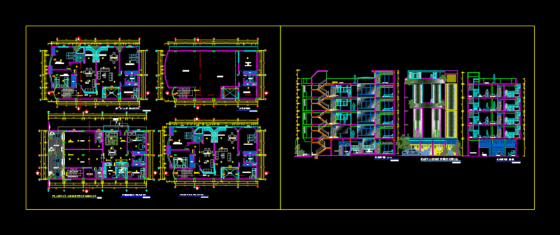 Multi Las Magnolias DWG Block for AutoCAD