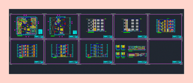 Multi Project DWG Full Project for AutoCAD