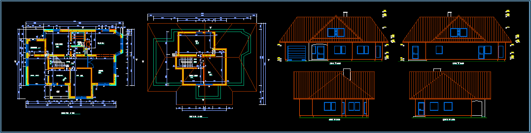 Multi Project Villa DWG Full Project for AutoCAD • Designs CAD