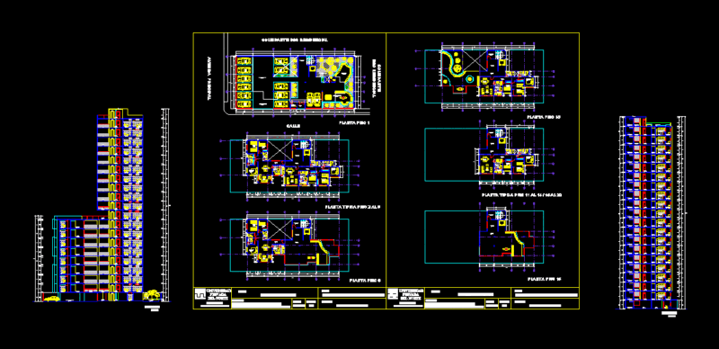 Multi Reticart DWG Block for AutoCAD