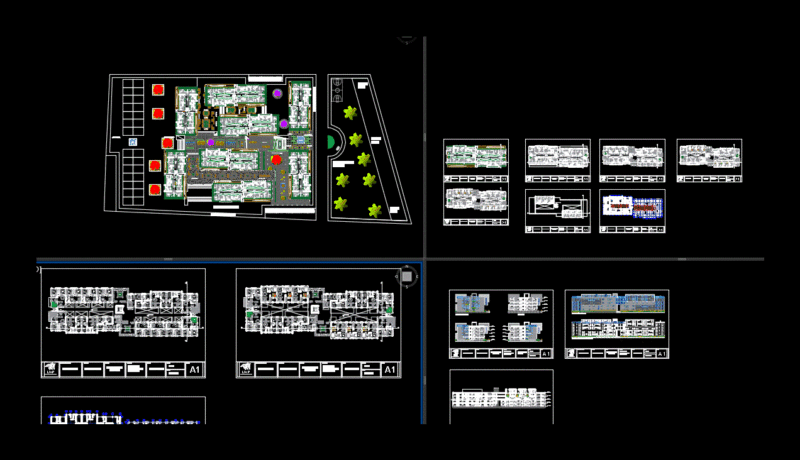 Multi Set DWG Block for AutoCAD