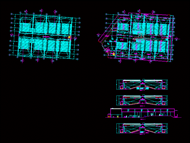 Multicines DWG Section for AutoCAD
