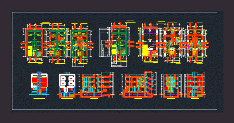 Multifamiliar DWG Block for AutoCAD