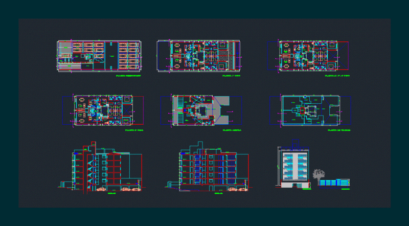 Multifamily 5 DWG Full Project for AutoCAD