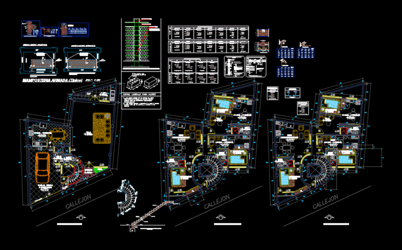 Multifamily 5 Story DWG Block for AutoCAD
