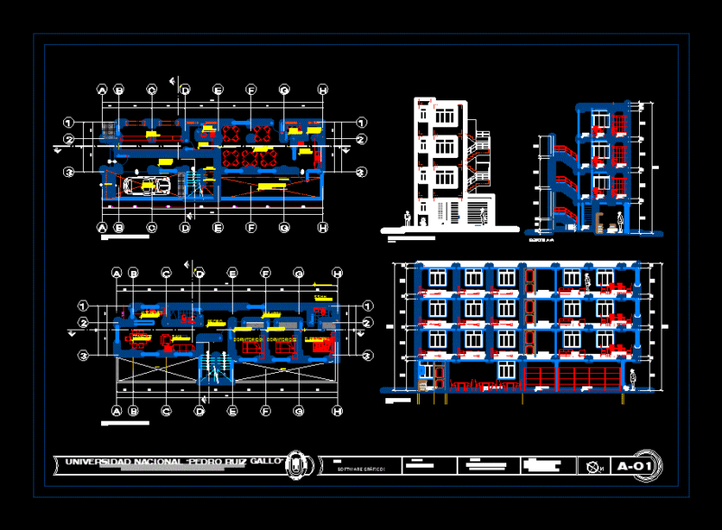 Multifamily And Trade DWG Section for AutoCAD