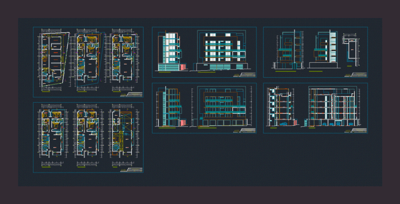 Multifamily Azores DWG Section for AutoCAD