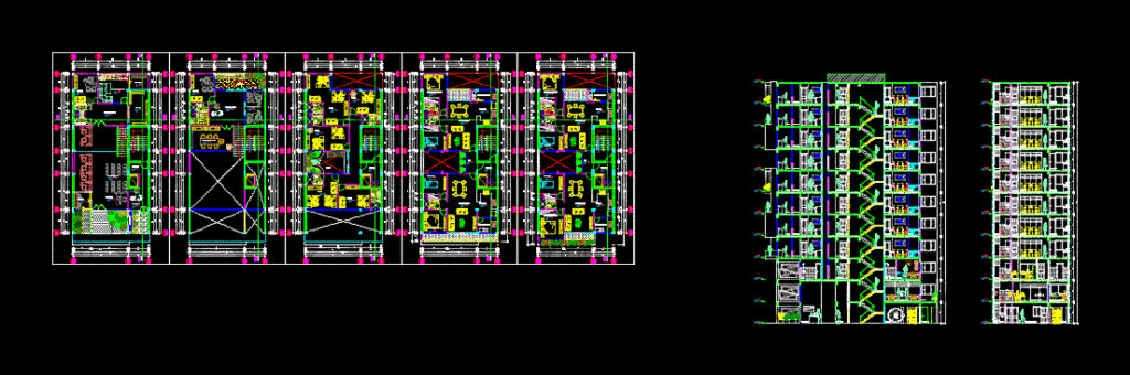 Multifamily Building – Trade DWG Full Project for AutoCAD