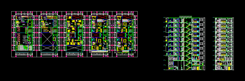 Multifamily Building – Trade DWG Full Project for AutoCAD