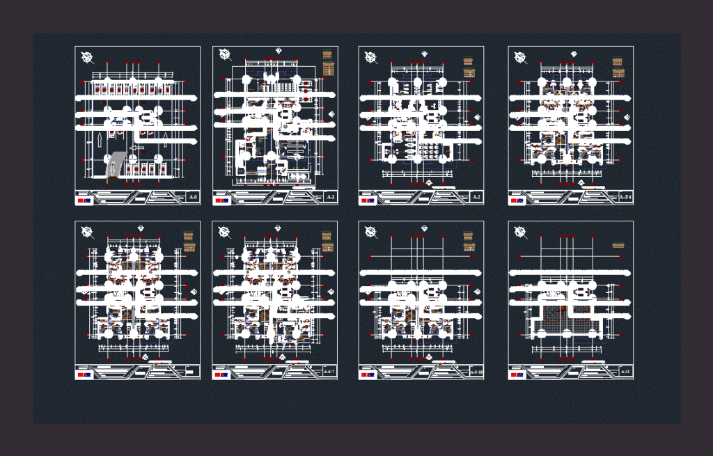 Multifamily Building DWG Block for AutoCAD