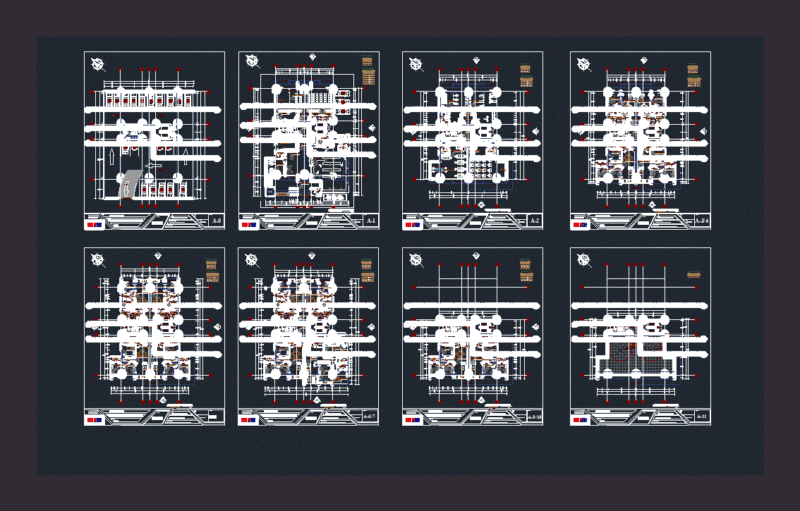 Multifamily Building DWG Block for AutoCAD