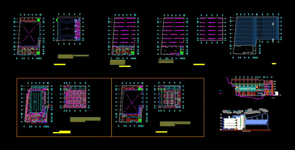 Multifamily Building DWG Block for AutoCAD