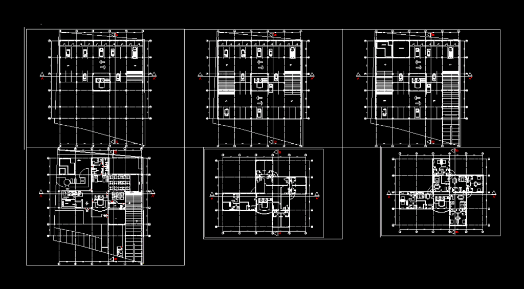 Multifamily Building DWG Elevation for AutoCAD