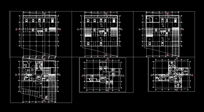 Multifamily Building DWG Elevation for AutoCAD