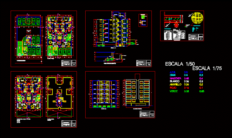 Multifamily Building DWG Plan for AutoCAD