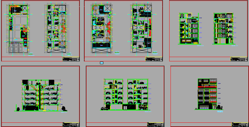 Multifamily Building DWG Section for AutoCAD