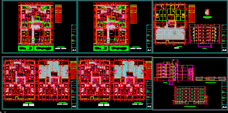 Multifamily Building Vitamar DWG Block for AutoCAD