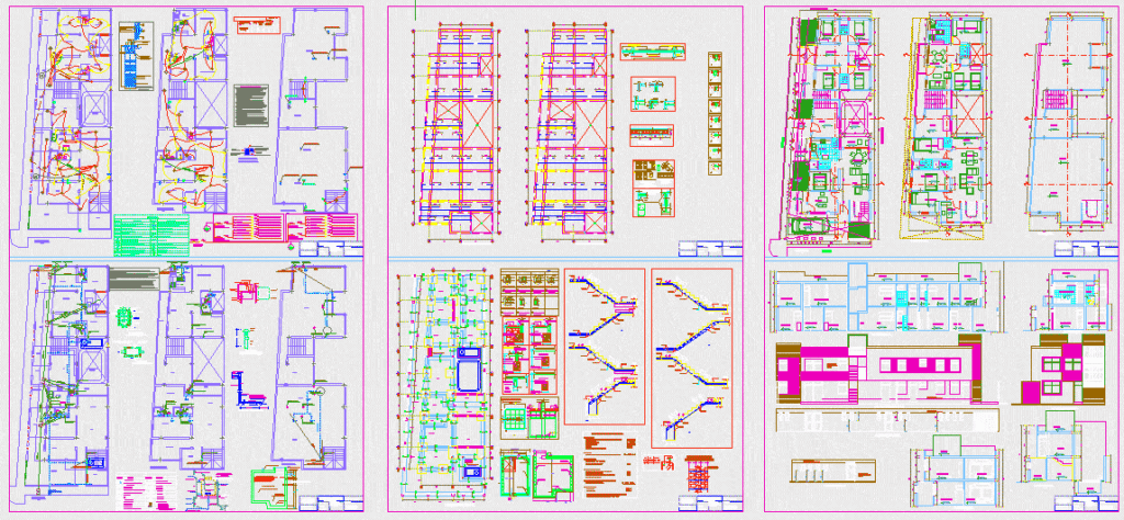 Multifamily Commercial DWG Block for AutoCAD