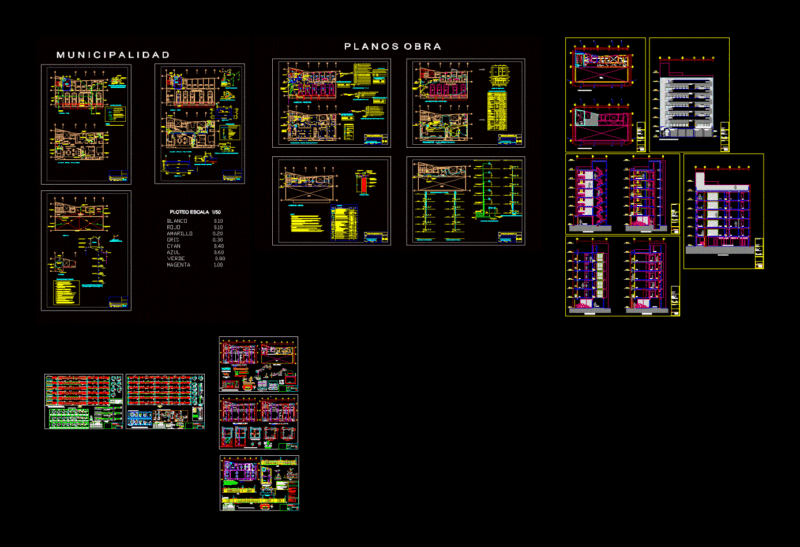 Multifamily Departments DWG Full Project for AutoCAD