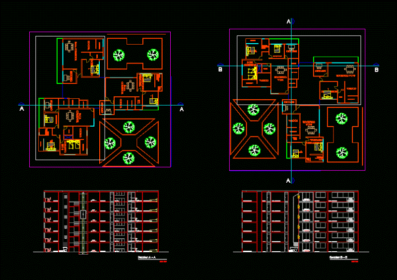 Multifamily DWG Block for AutoCAD
