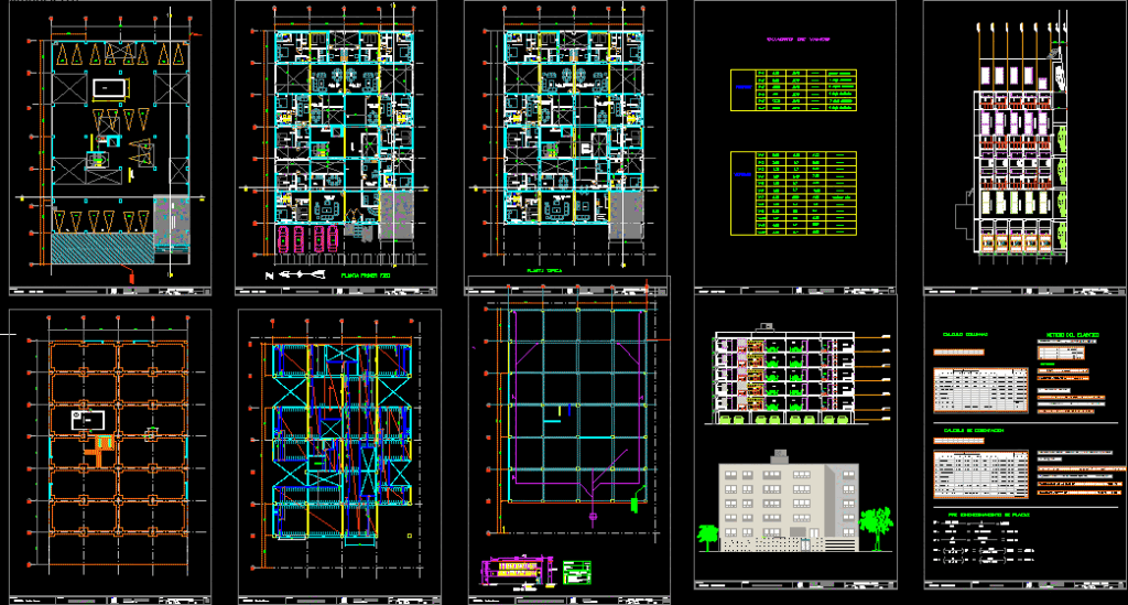 Multifamily DWG Block for AutoCAD