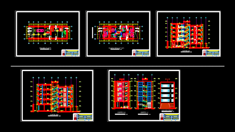 Multifamily DWG Block for AutoCAD