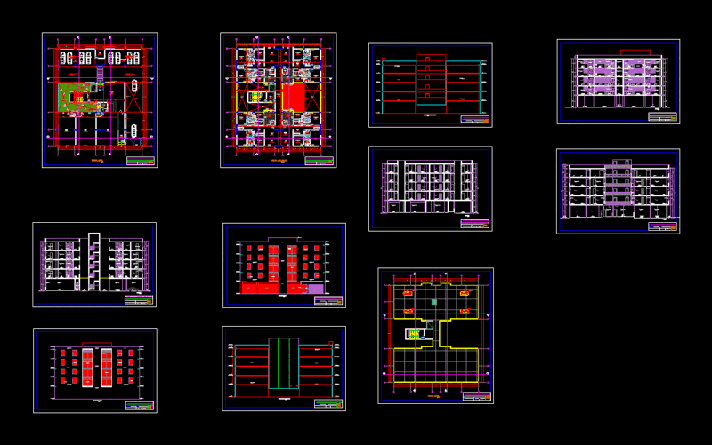 Multifamily DWG Block for AutoCAD