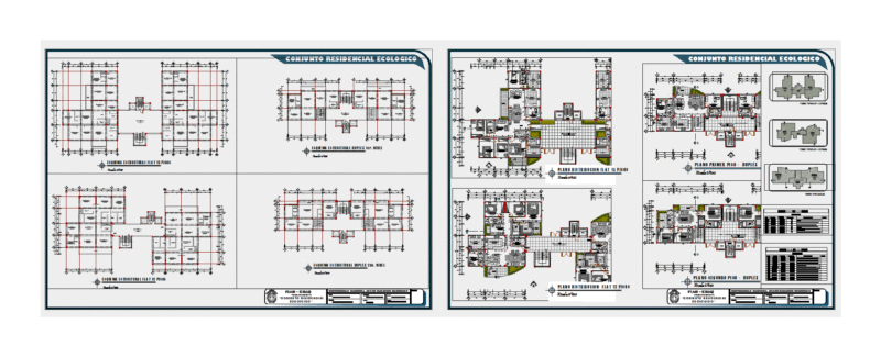 Multifamily DWG Block for AutoCAD